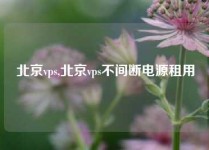 北京vps,北京vps不间断电源租用