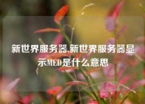 新世界服务器,新世界服务器显示MED是什么意思