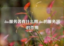 dns服务器有什么用,dns的服务器的作用