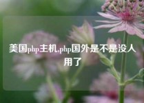 美国php主机,php国外是不是没人用了