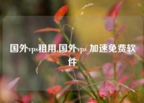 国外vps租用,国外vps 加速免费软件