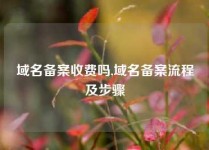 域名备案收费吗,域名备案流程及步骤