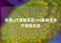 免费ip代理服务器,2020最新免费代理服务器