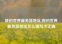 我的世界服务器地址,我的世界服务器地址怎么填写才正确