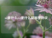 ssl是什么,ssl是什么层加密协议