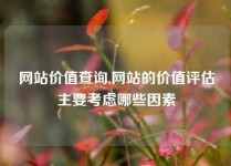 网站价值查询,网站的价值评估主要考虑哪些因素