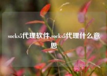 socks5代理软件,socks5代理什么意思