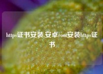 https证书安装,安卓root安装https证书