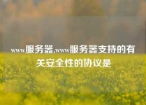 www服务器,www服务器支持的有关安全性的协议是