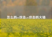 怎么防cc攻击,cc攻击防火墙