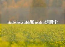 stablehost,stable和insiders选哪个