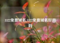 3322免费域名,3322免费域名好用吗