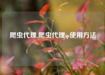 爬虫代理,爬虫代理ip使用方法