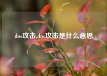 dos攻击,dos攻击是什么意思