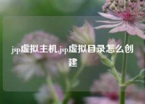 jsp虚拟主机,jsp虚拟目录怎么创建