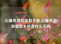 云服务器和虚拟主机,云服务器和虚拟主机有什么不同