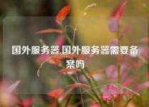 国外服务器,国外服务器需要备案吗