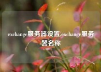 exchange服务器设置,exchange服务器名称