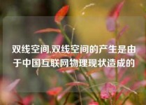 双线空间,双线空间的产生是由于中国互联网物理现状造成的
