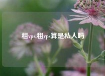 租vps,租vps算是私人吗