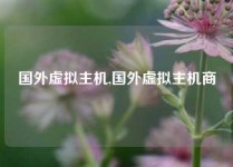 国外虚拟主机,国外虚拟主机商