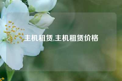 主机租赁,主机租赁价格