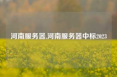河南服务器,河南服务器中标2023