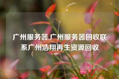广州服务器,广州服务器回收联系广州浩翔再生资源回收