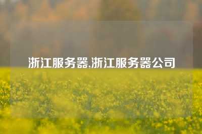浙江服务器,浙江服务器公司