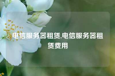电信服务器租赁,电信服务器租赁费用