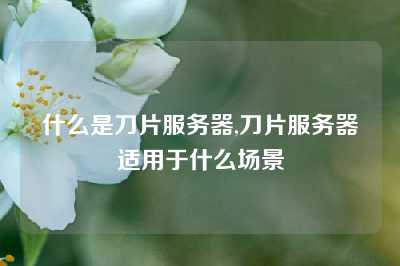 什么是刀片服务器,刀片服务器适用于什么场景