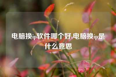 电脑换ip软件哪个好,电脑换ip是什么意思