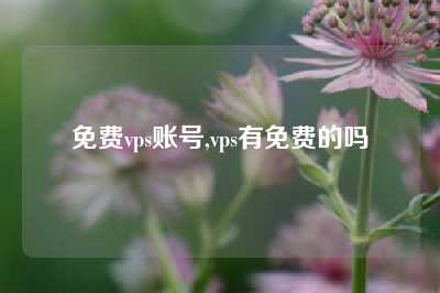 免费vps账号,vps有免费的吗