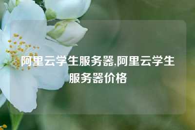 阿里云学生服务器,阿里云学生服务器价格
