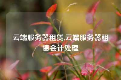 云端服务器租赁,云端服务器租赁会计处理