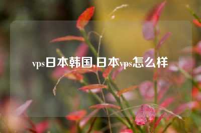 vps日本韩国,日本vps怎么样