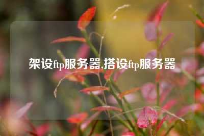 架设ftp服务器,搭设ftp服务器