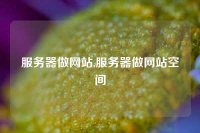 服务器做网站,服务器做网站空间