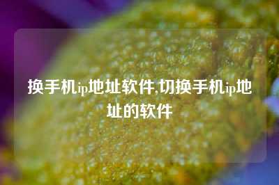 换手机ip地址软件,切换手机ip地址的软件