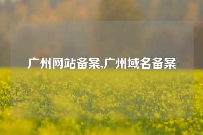 广州网站备案,广州域名备案