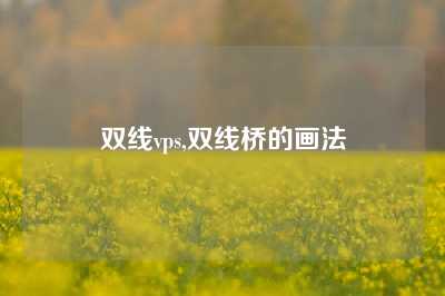 双线vps,双线桥的画法