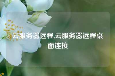 云服务器远程,云服务器远程桌面连接