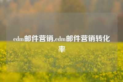 edm邮件营销,edm邮件营销转化率