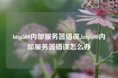 http500内部服务器错误,http500内部服务器错误怎么办