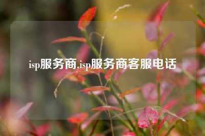 isp服务商,isp服务商客服电话