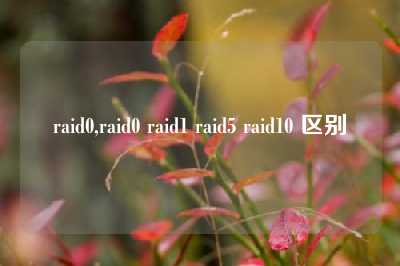 raid0,raid0 raid1 raid5 raid10 区别