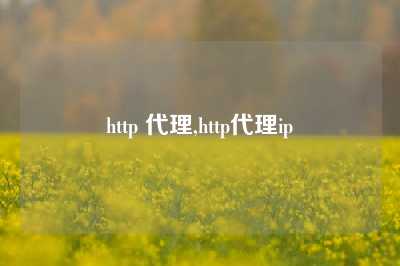 http 代理,http代理ip