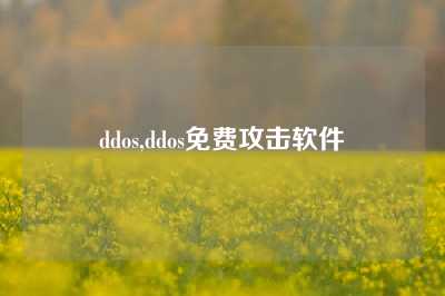 ddos,ddos免费攻击软件