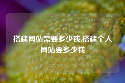 搭建网站需要多少钱,搭建个人网站要多少钱