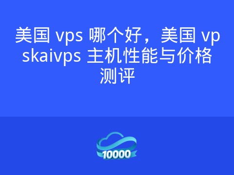 美国 vps 哪个好,美国 vpskaivps 主机性能与价格测评